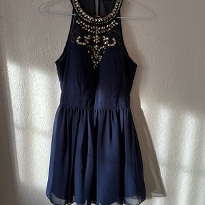 B. Darlin navy blue cocktail/ homecoming dress size 3/4